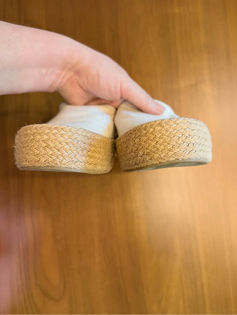 Seavees Oceanside High Espadrille Platform Slip-on Cream Womens 8.5